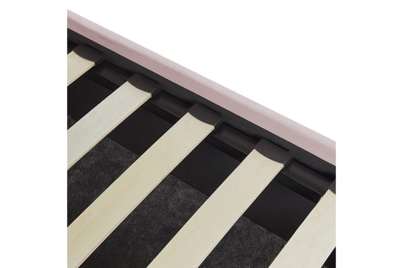 Säng med förvaring Vincennes - Rosa, Svart, 140x200 cm - Möbler - Sovrum - Sängram & sängstomme