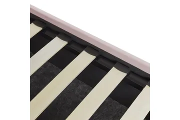 Säng med förvaring Vincennes - Rosa, Svart, 140x200 cm - Möbler - Sovrum - Sängram & sängstomme