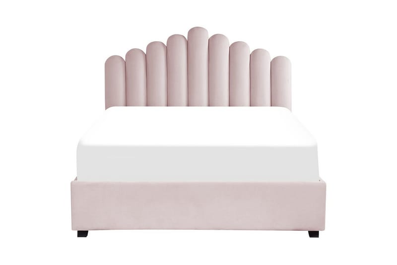 Säng med förvaring Vincennes - Rosa, Svart, 160x200 cm - Möbler - Sovrum - Sängram & sängstomme