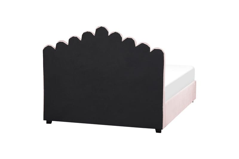 Säng med förvaring Vincennes - Rosa, Svart, 160x200 cm - Möbler - Sovrum - Sängram & sängstomme