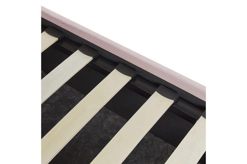 Säng med förvaring Vincennes - Rosa, Svart, 160x200 cm - Möbler - Sovrum - Sängram & sängstomme