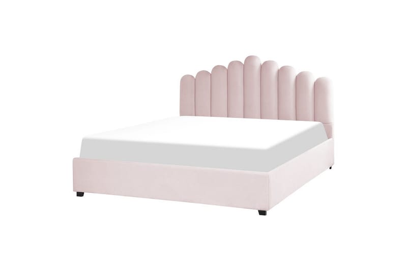 Säng med förvaring Vincennes - Rosa, Svart, 180x200 cm - Möbler - Sovrum - Sängram & sängstomme