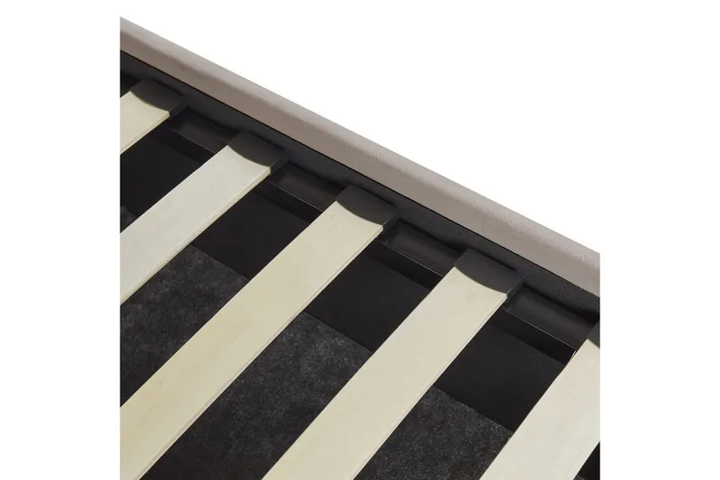 Säng med förvaring Vincennes - Taupe, svart, 140x200 cm - Möbler - Sovrum - Sängram & sängstomme