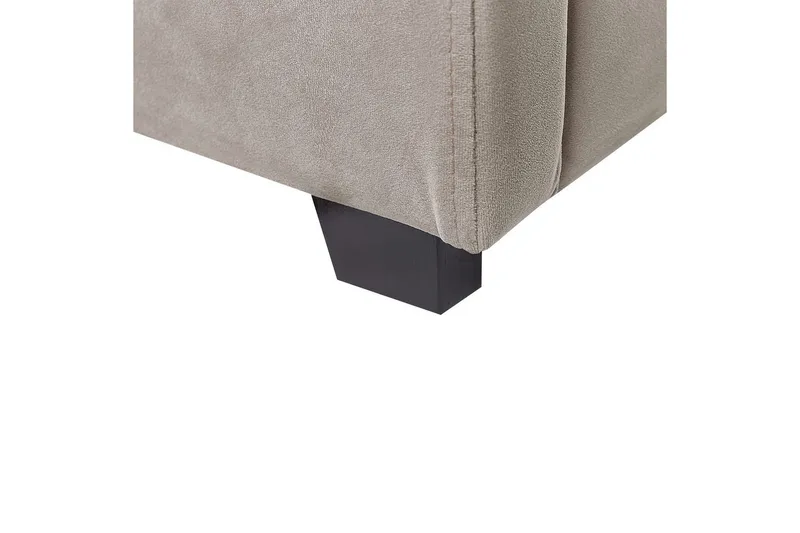 Säng med förvaring Vincennes - Taupe, svart, 140x200 cm - Möbler - Sovrum - Sängram & sängstomme