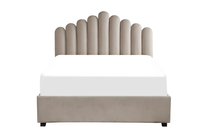 Säng med förvaring Vincennes - Taupe, svart, 140x200 cm - Möbler - Sovrum - Sängram & sängstomme