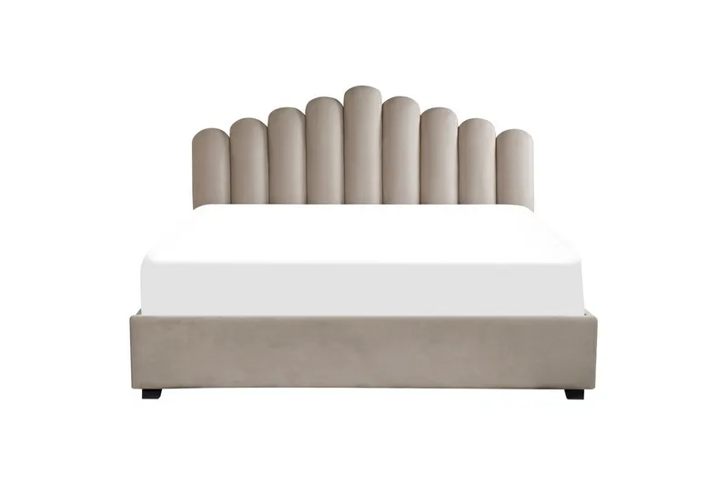 Säng med förvaring Vincennes - Taupe, svart, 180x200 cm - Möbler - Sovrum - Sängram & sängstomme