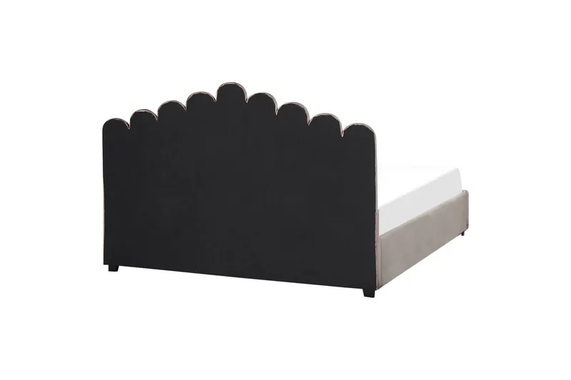 Säng med förvaring Vincennes - Taupe, svart, 180x200 cm - Möbler - Sovrum - Sängram & sängstomme