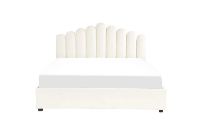 Säng med förvaring Vincennes - Vit, Svart, 180x200 cm - Möbler - Sovrum - Sängram & sängstomme