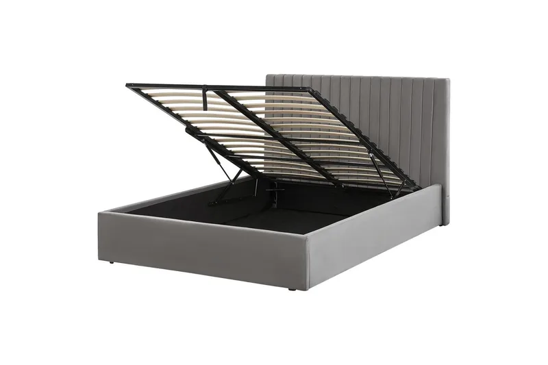 Säng med förvaring Vion, Grå, 140x200 cm