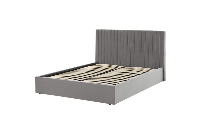 Säng med förvaring Vion - Grå, 160x200 cm - Möbler - Sovrum - Sängram & sängstomme