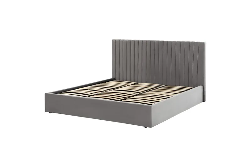 Säng med förvaring Vion - Grå, 180x200 cm - Möbler - Sovrum - Sängram & sängstomme