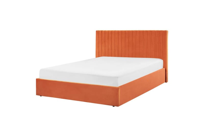 Säng med förvaring Vion - Orange, 160x200 cm - Möbler - Sovrum - Sängram & sängstomme