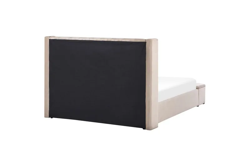 Säng med förvaringsbänk Noyers - Beige, 160x200 cm - Möbler - Sovrum - Sängram & sängstomme