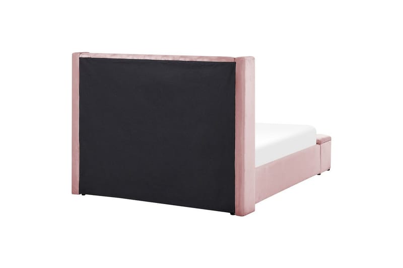 Säng med förvaringsbänk Noyers - Rosa, 140x200 cm - Möbler - Sovrum - Sängram & sängstomme