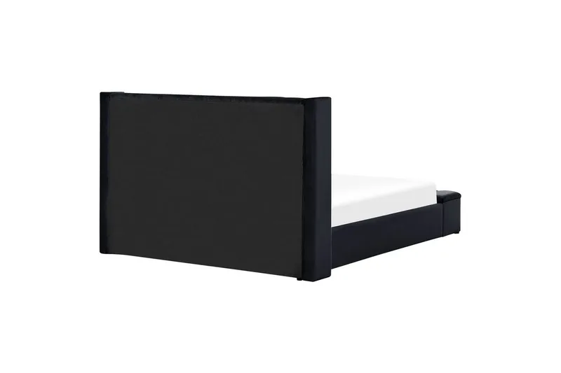Säng med förvaringsbänk Noyers - Svart, 180x200 cm - Möbler - Sovrum - Sängram & sängstomme