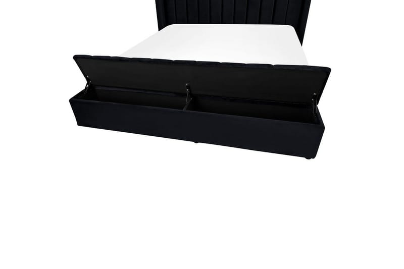 Säng med förvaringsbänk Noyers - Svart, 180x200 cm - Möbler - Sovrum - Sängram & sängstomme