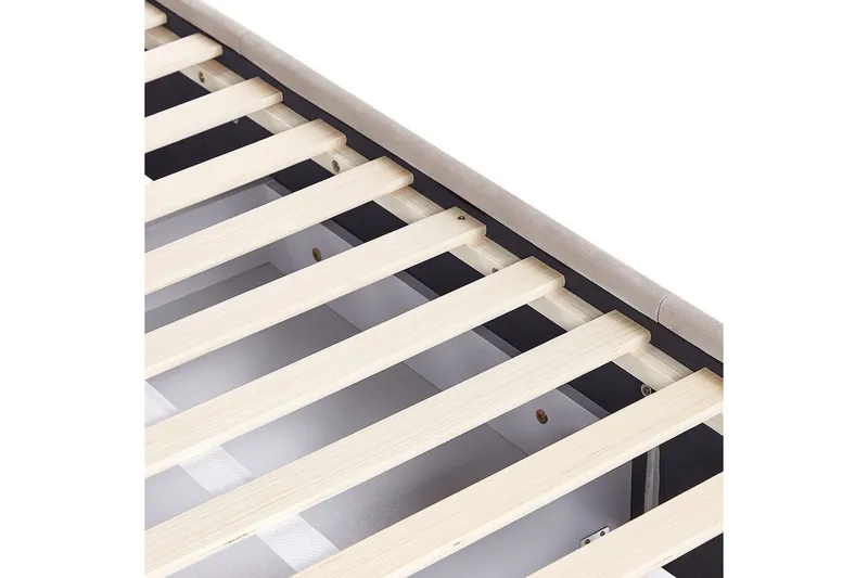 Säng med förvaringslådor Lievin - Beige, 160x200 cm - Möbler - Sovrum - Sängram & sängstomme