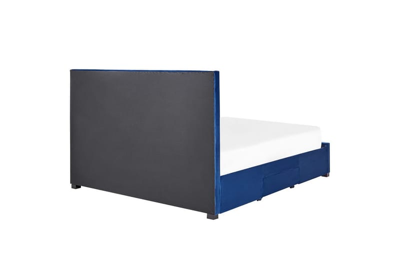 Säng med förvaringslådor Lievin - Blå, 180x200 cm - Möbler - Sovrum - Sängram & sängstomme