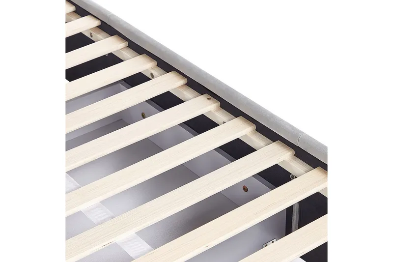 Säng med förvaringslådor Lievin - Grå, 140x200 cm - Möbler - Sovrum - Sängram & sängstomme