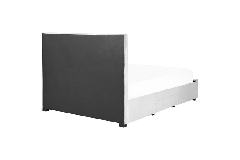 Säng med förvaringslådor Lievin - Grå, 160x200 cm - Möbler - Sovrum - Sängram & sängstomme