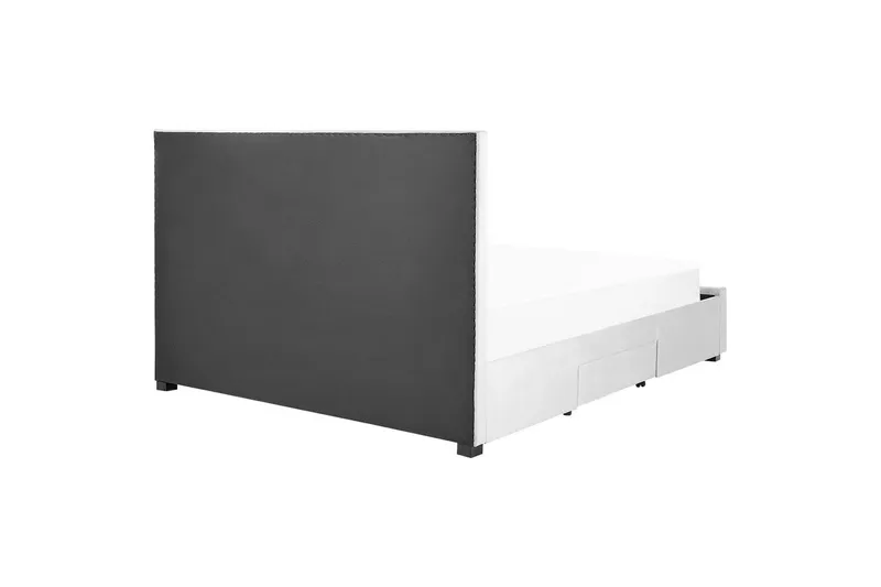 Säng med förvaringslådor Lievin - Grå, 180x200 cm - Möbler - Sovrum - Sängram & sängstomme