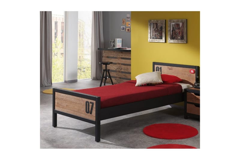 Säng med låda nattduksbord låda 2-dörrs garderob Alex - Möbler - Sovrum - Möbelset för sovrum