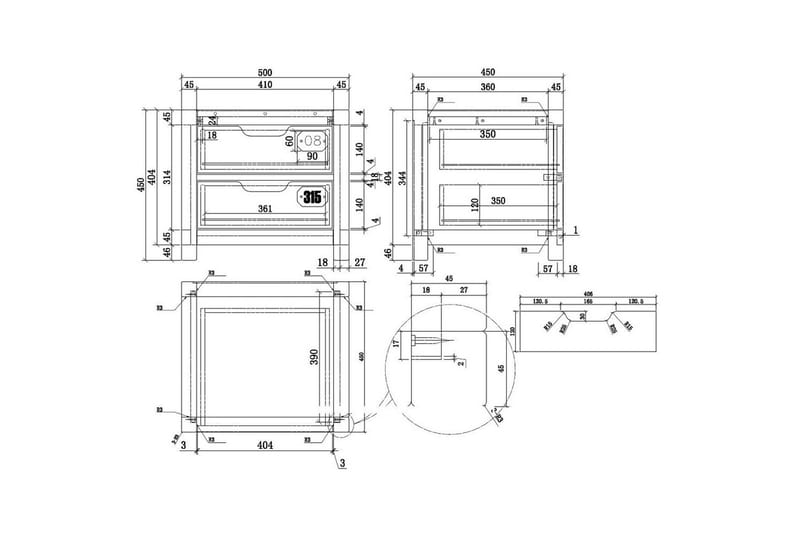 Säng med låda nattduksbord skrivbord garderob bokhylla Alex 3-dörrar - 3-dörrar - Möbler - Sovrum - Möbelset för sovrum
