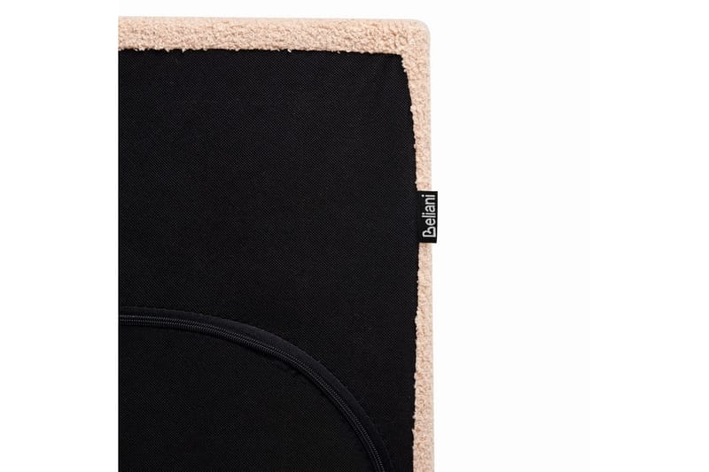 Säng med lamellram Albi - Beige, svart/Bouclé, 140x200 cm - Möbler - Sovrum - Sängram & sängstomme