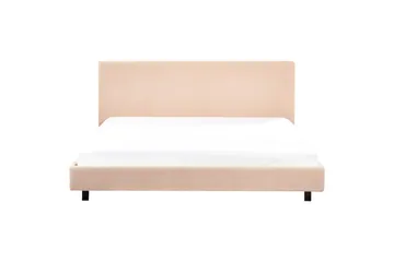 Säng med lamellram Albi - Beige, svart/Bouclé, 180x200 cm - Möbler - Sovrum - Sängram & sängstomme