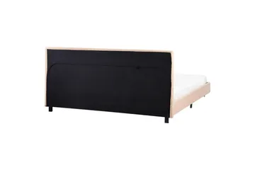 Säng med lamellram Albi - Beige, svart/Bouclé, 180x200 cm - Möbler - Sovrum - Sängram & sängstomme