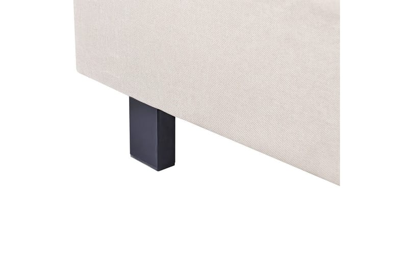 Säng med lamellram Albi - Beige, svart/Polyester, 140x200 cm - Möbler - Sovrum - Sängram & sängstomme