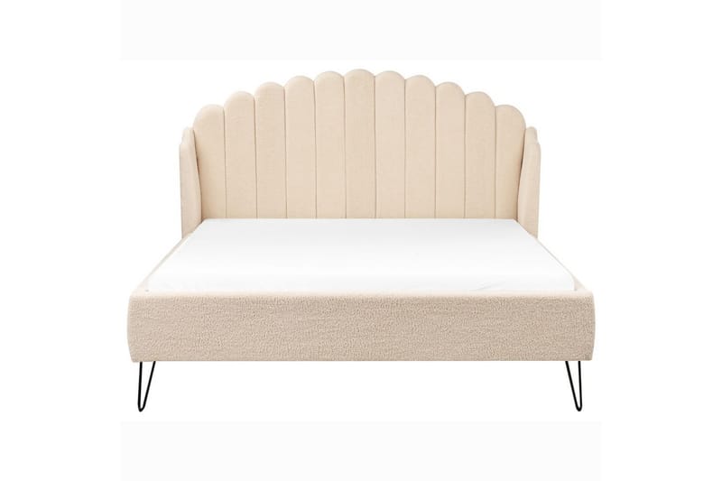 Säng med lamellram Ambillou - Beige, svart, 160x200 cm - Möbler - Sovrum - Sängram & sängstomme