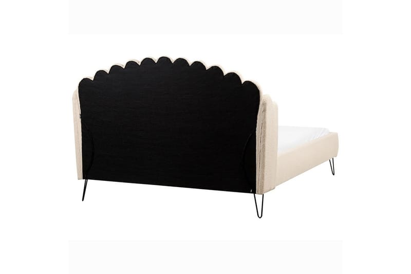 Säng med lamellram Ambillou - Beige, svart, 160x200 cm - Möbler - Sovrum - Sängram & sängstomme