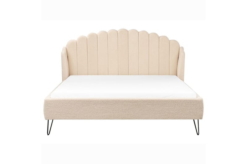 Säng med lamellram Ambillou - Beige, svart, 180x200 cm - Möbler - Sovrum - Sängram & sängstomme