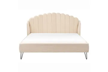Säng med lamellram Ambillou - Beige, svart, 180x200 cm - Möbler - Sovrum - Sängram & sängstomme