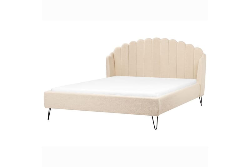 Säng med lamellram Ambillou - Beige, svart, 180x200 cm - Möbler - Sovrum - Sängram & sängstomme