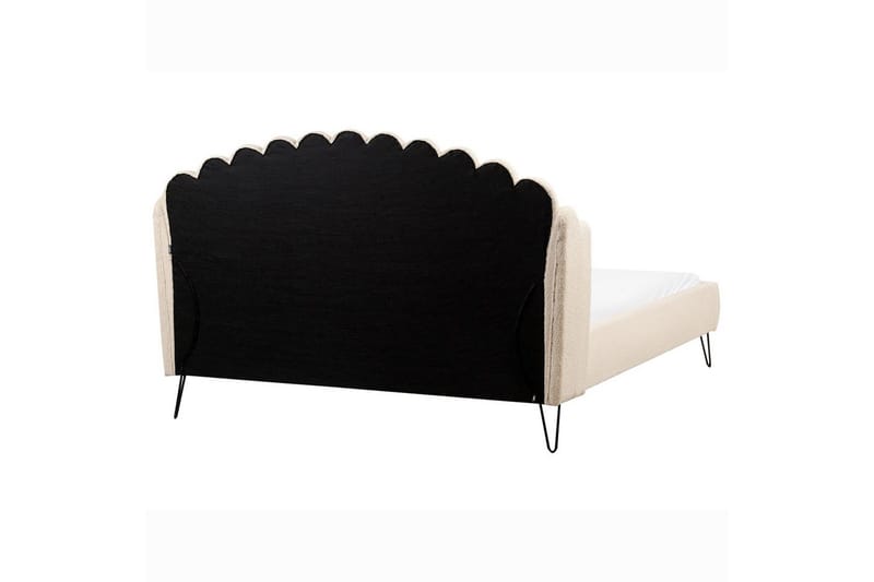 Säng med lamellram Ambillou - Beige, svart, 180x200 cm - Möbler - Sovrum - Sängram & sängstomme