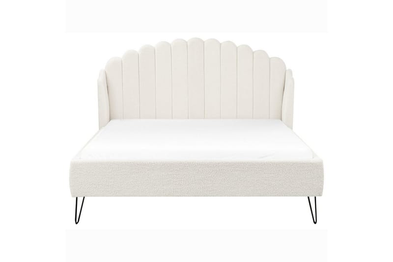 Säng med lamellram Ambillou - Vit, Svart, 140x200 cm - Möbler - Sovrum - Sängram & sängstomme