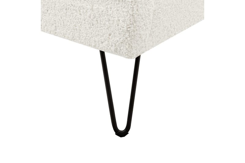 Säng med lamellram Ambillou - Vit, Svart, 160x200 cm - Möbler - Sovrum - Sängram & sängstomme