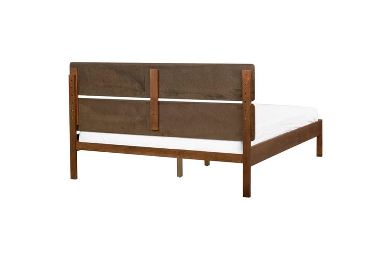 Säng med lamellram Boisset - Brun/Gummiträ, 160x200 cm - Möbler - Sovrum - Sängram & sängstomme