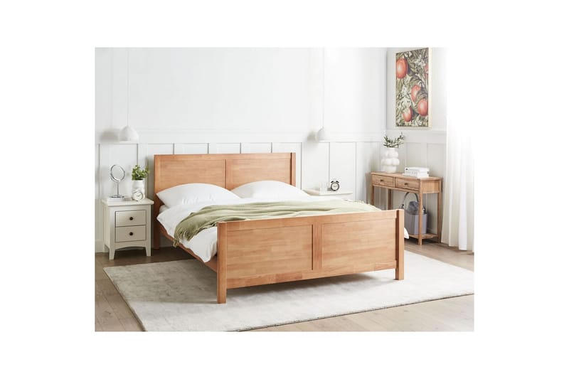 Säng med lamellram Champagnat - Ljus trä, 160x200 cm - Möbler - Sovrum - Sängram & sängstomme