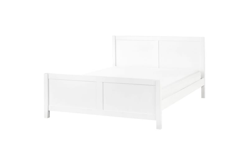 Säng med lamellram Champagnat, Vit, 160x200 cm