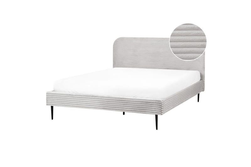 Säng med lamellram Flayat - Grå, svart, 160x200 cm - Möbler - Sovrum - S�ängram & sängstomme