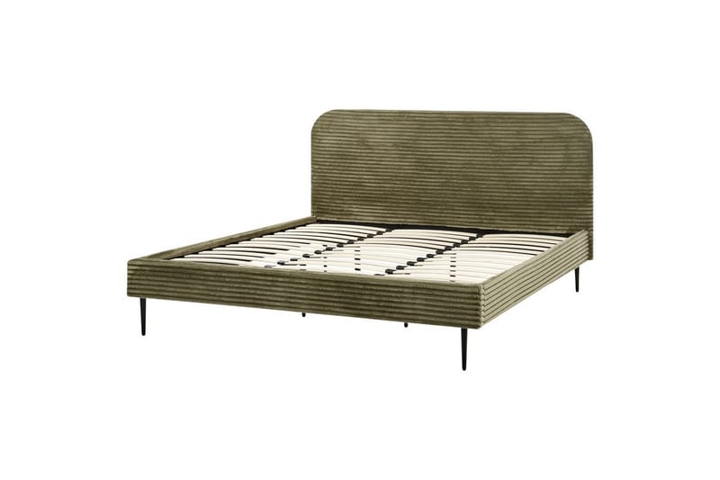 Säng med lamellram Flayat - Grön, Svart, 180x200 cm - Möbler - Sovrum - Sängram & sängstomme