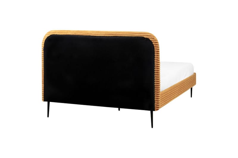 Säng med lamellram Flayat - Orange, svart, 140x200 cm - Möbler - Sovrum - Sängram & sängstomme