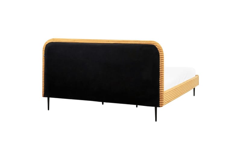Säng med lamellram Flayat - Orange, svart, 180x200 cm - Möbler - Sovrum - Sängram & sängstomme