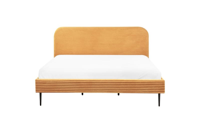 Säng med lamellram Flayat - Orange, svart, 180x200 cm - Möbler - Sovrum - Sängram & sängstomme