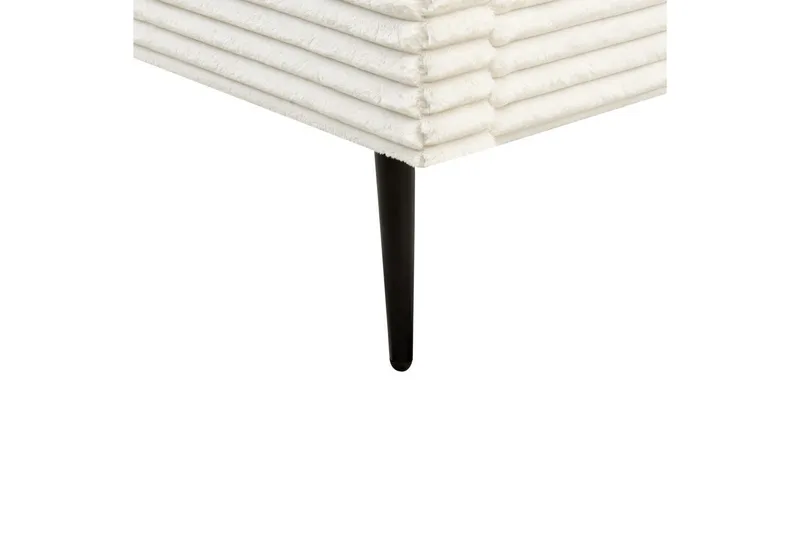 Säng med lamellram Flayat - Vit, Svart, 140x200 cm - Möbler - Sovrum - Sängram & sängstomme