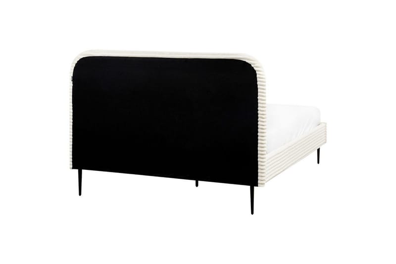 Säng med lamellram Flayat - Vit, Svart, 140x200 cm - Möbler - Sovrum - Sängram & sängstomme