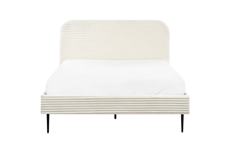 Säng med lamellram Flayat - Vit, Svart, 140x200 cm - Möbler - Sovrum - Sängram & sängstomme